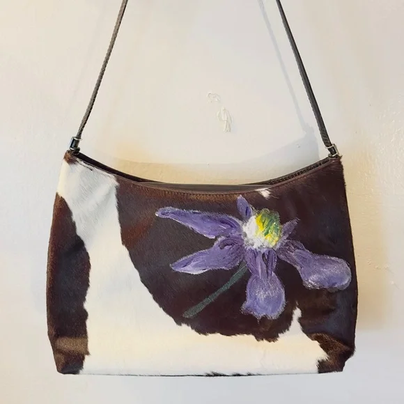 Versace Vintage Pony Hair Hand-Painted Purse NWOT 1999 - Picture 13 of 16